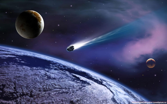 meteorit i zemlya